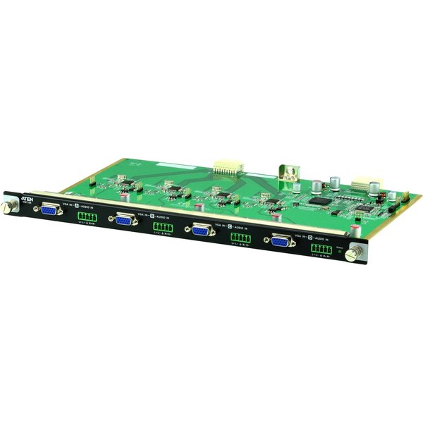 Aten Connects Up To 4 Vga Or Component Inputs; Supports Rgbhv/Rgbs/ Ycbcr/ VM7104